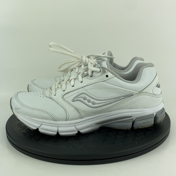 Saucony Echelon LE White Walking Running Comfort Shoes 15173-1 Women's Size 7 - Picture 8 of 14